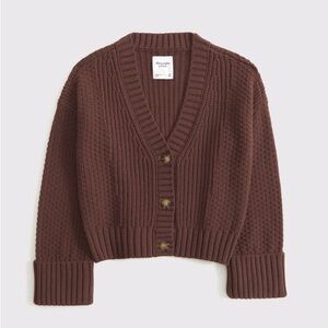 Abercrombie & Fitch Chocolate Knit Cardigan